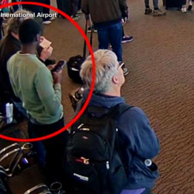 VIDEO: New surveillance video of man catching a flight without ticket