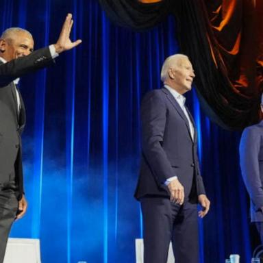 VIDEO: Presidents Biden, Clinton and Obama unite in NYC for election fundraiser