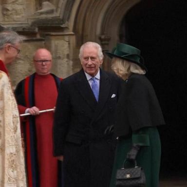 VIDEO: King Charles III makes appearance on Easter