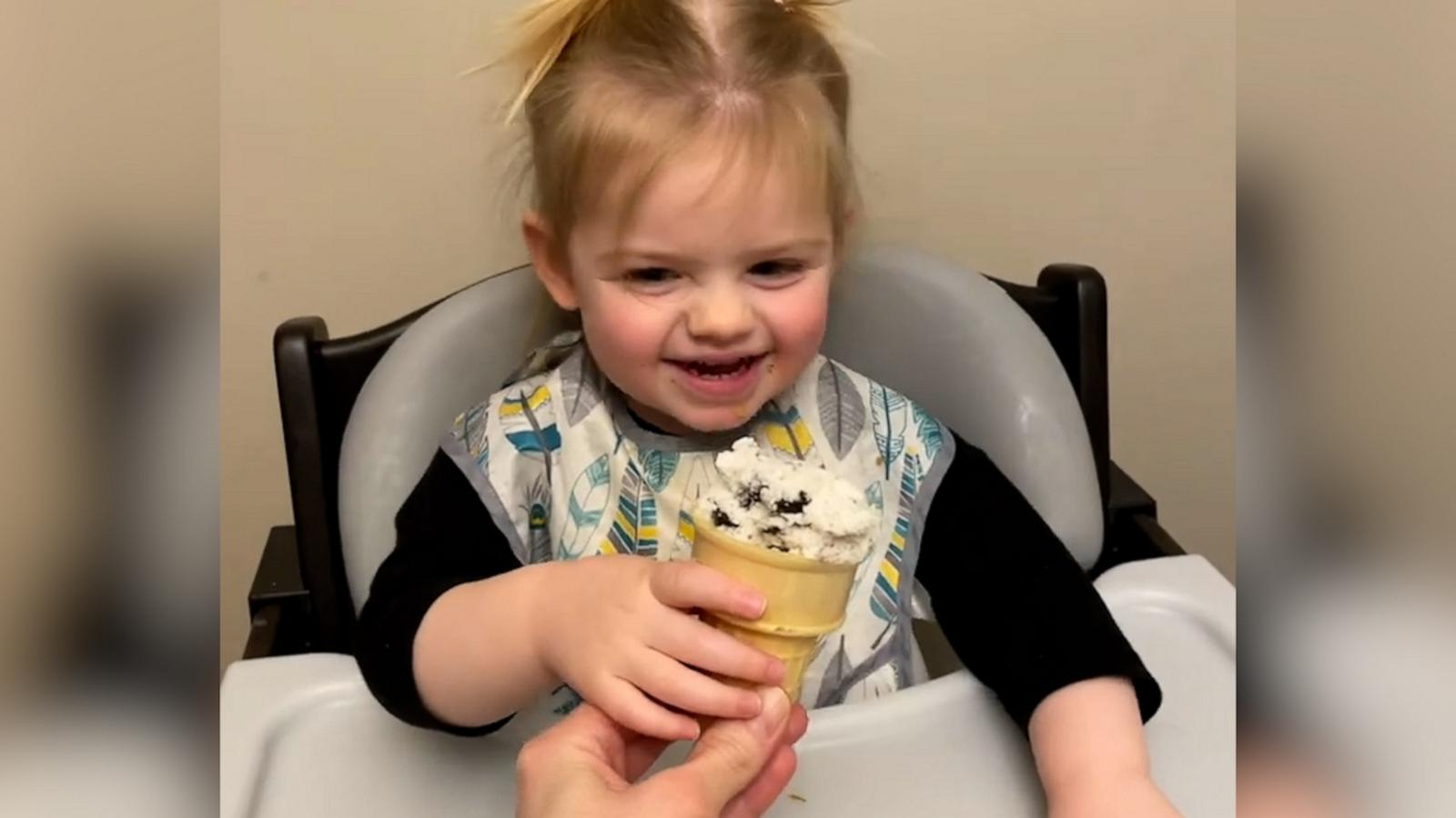 VIDEO: Visually impaired girl has the cutest reaction when she is served ice cream