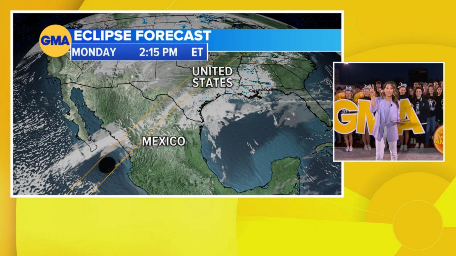 VIDEO: What the forecast looks like for solar eclipse