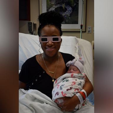 VIDEO: Mom welcomes baby named Sol during solar eclipse