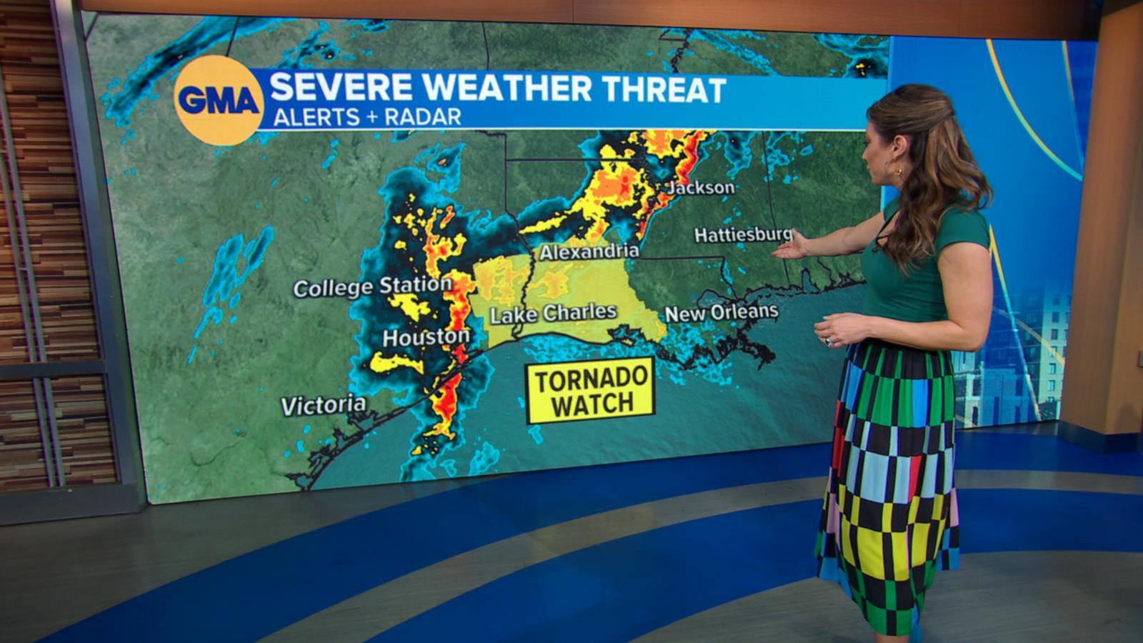 VIDEO: Severe weather threat targets South