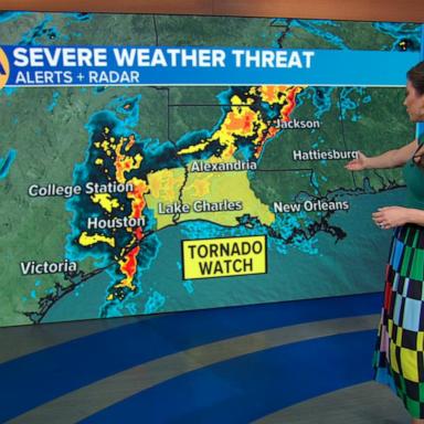 VIDEO: Severe weather threat targets South