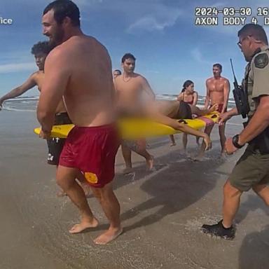 VIDEO: Florida man rescued from rip current