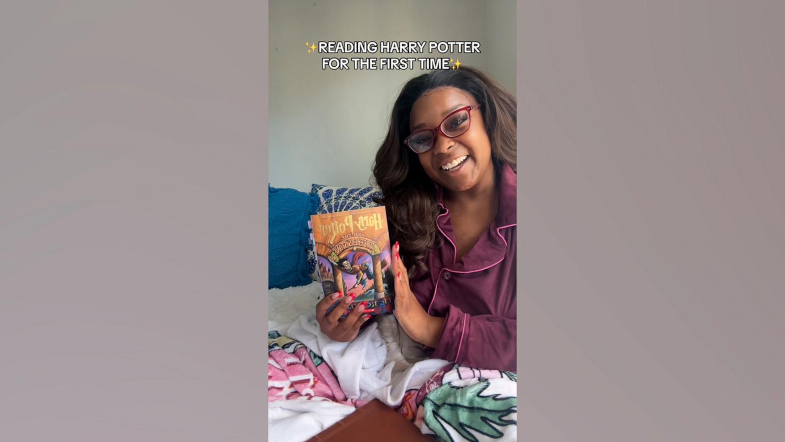 VIDEO: Meet the woman sharing her emotional journey online while reading 'Harry Potter'