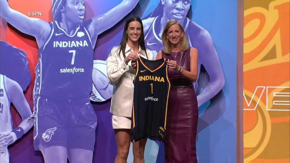 Caitlin Clark selected as No. 1 pick in WNBA Draft | GMA