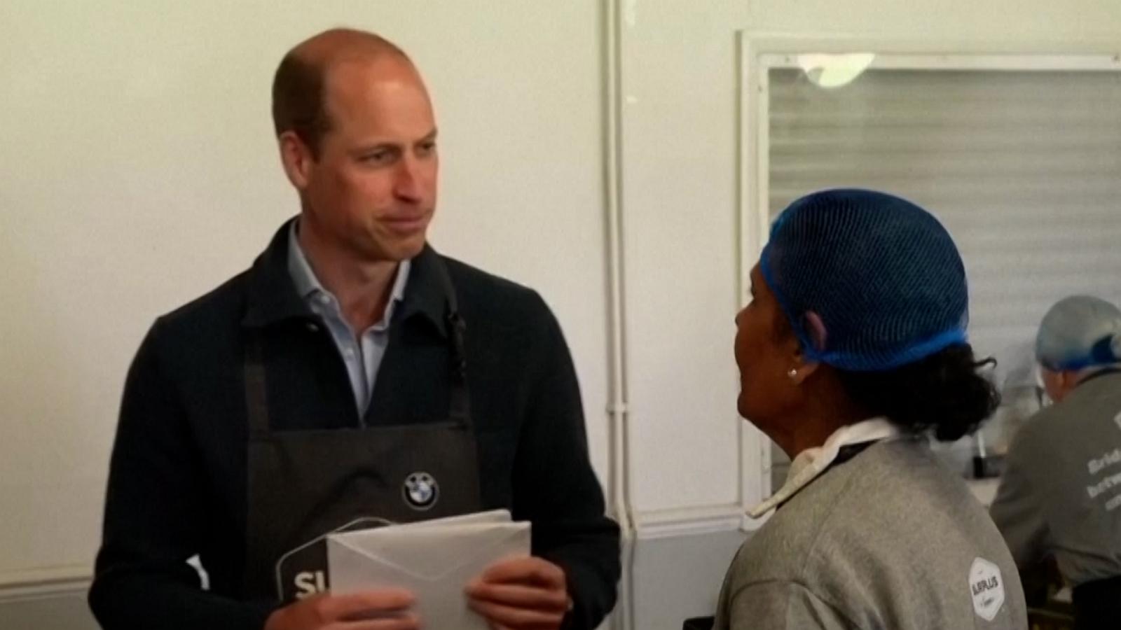 VIDEO: Prince William returns to work after Kate Middleton's cancer announcement