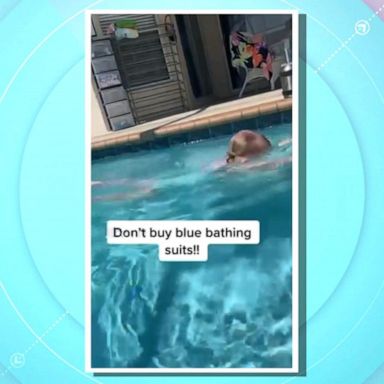 VIDEO: Swim instructor warns parents against blue swimsuits for kids