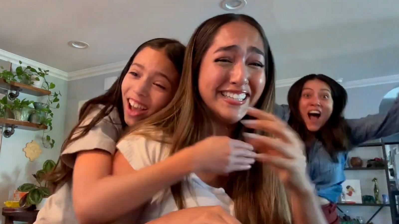 VIDEO: California teen celebrates Yale acceptance with family