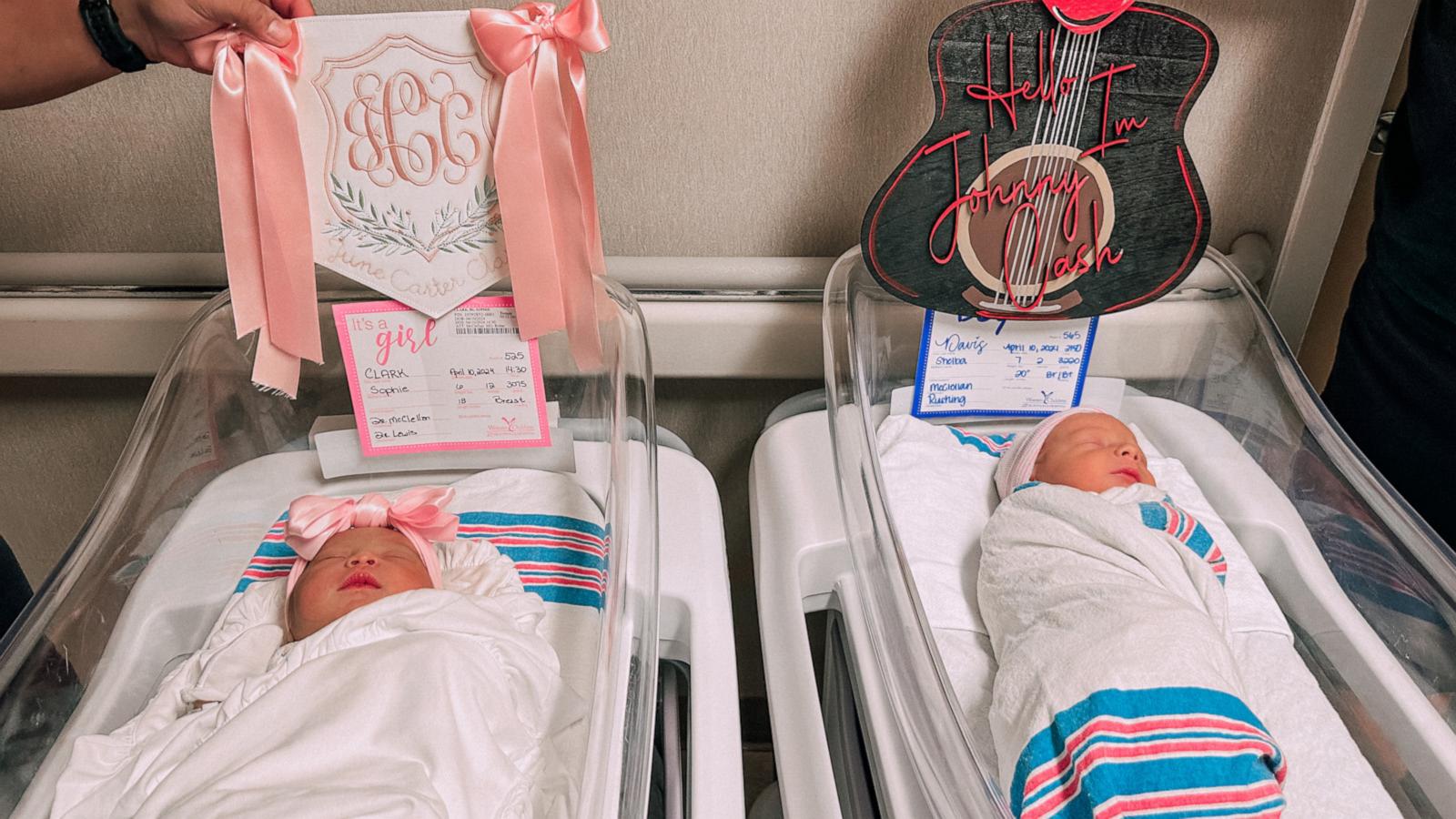 VIDEO: Babies named Johnny Cash and June Carter born on same day, at same hospital