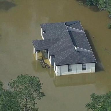 VIDEO: Dozens rescued from flood waters in Texas