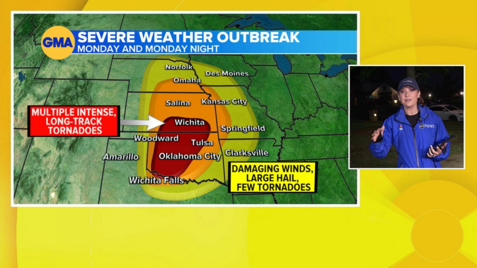 VIDEO: Severe weather expected in the Plains