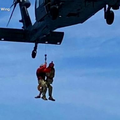 VIDEO: Air Force helps rescue sick boy on cruise ship