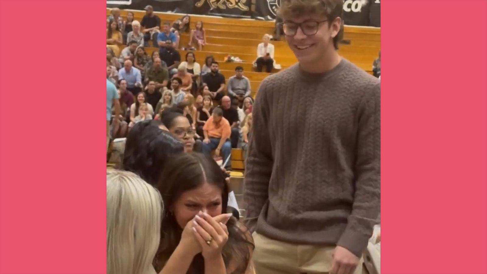 VIDEO: Brother drives 17 hours to surprise sister at her nursing school graduation