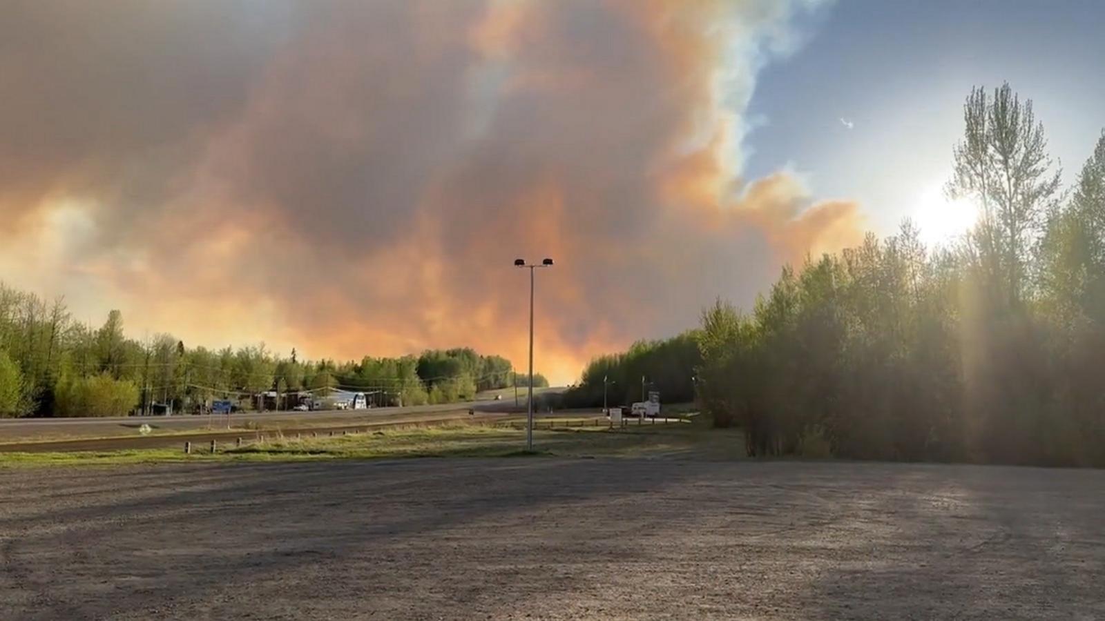 VIDEO: Fires in Western Canada burn out of control