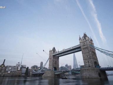 WATCH:  Skydivers fly high above London’s Tower Bridge