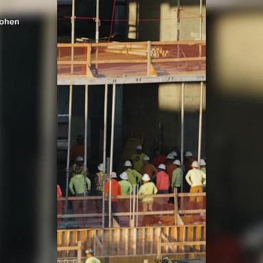 VIDEO: Construction workers starting the work day right
