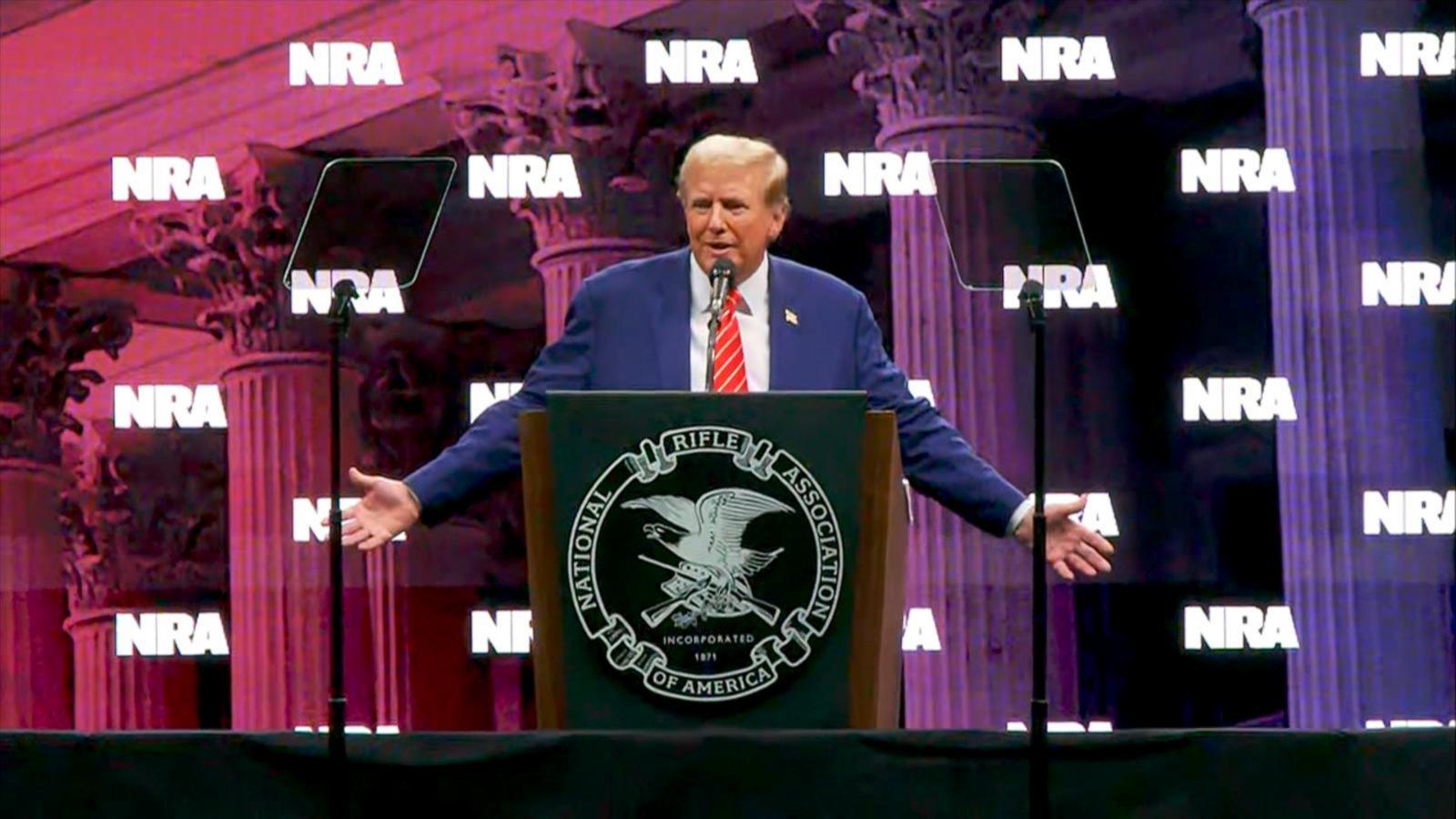 VIDEO: Trump addresses NRA, promising roll back of gun-control policies