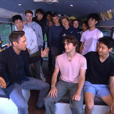 VIDEO: High schoolers transform school bus into an RV