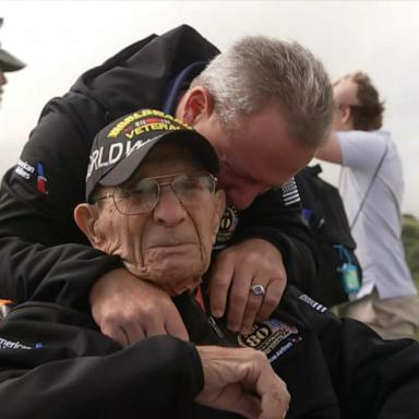 VIDEO: Military service members make 1st return to Normandy 80 years after D-Day