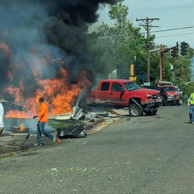 VIDEO: 4 people injured in Denver plane crash