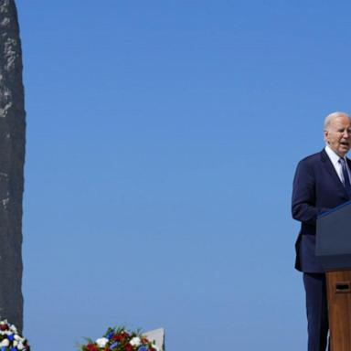 VIDEO: Biden calls for democracy during D-Day speech