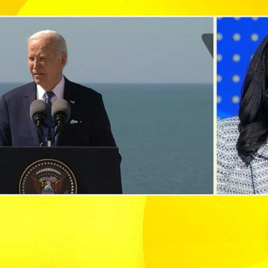 VIDEO: A look at President Biden's speech in Normandy