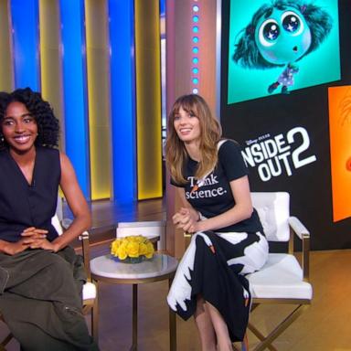 VIDEO: Ayo Edebiri and Maya Hawke talk 'Inside Out 2'