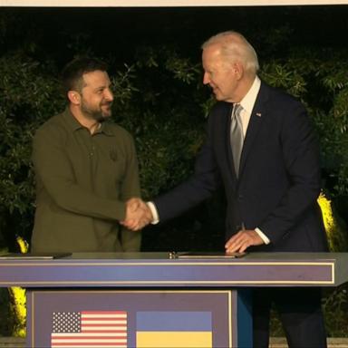 VIDEO: Biden signs security agreement with Ukraine at G7 summit