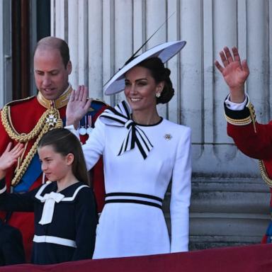 In her first public appearance since her cancer diagnosis, Kate waved to the public from the balcony during Trooping the Colour.