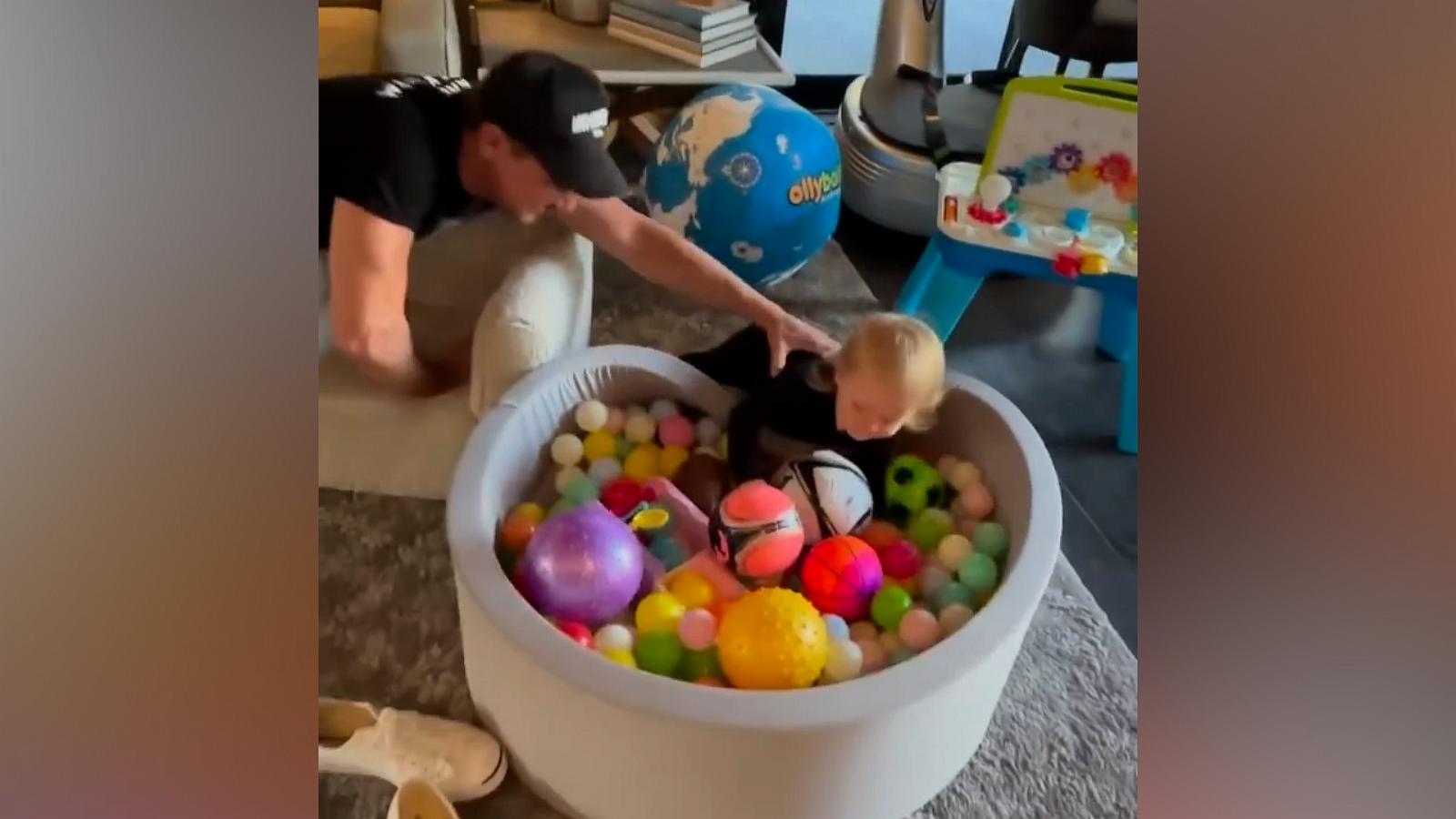 VIDEO: Jeremy Renner chasing after his niece to tickle her is cuteness overload