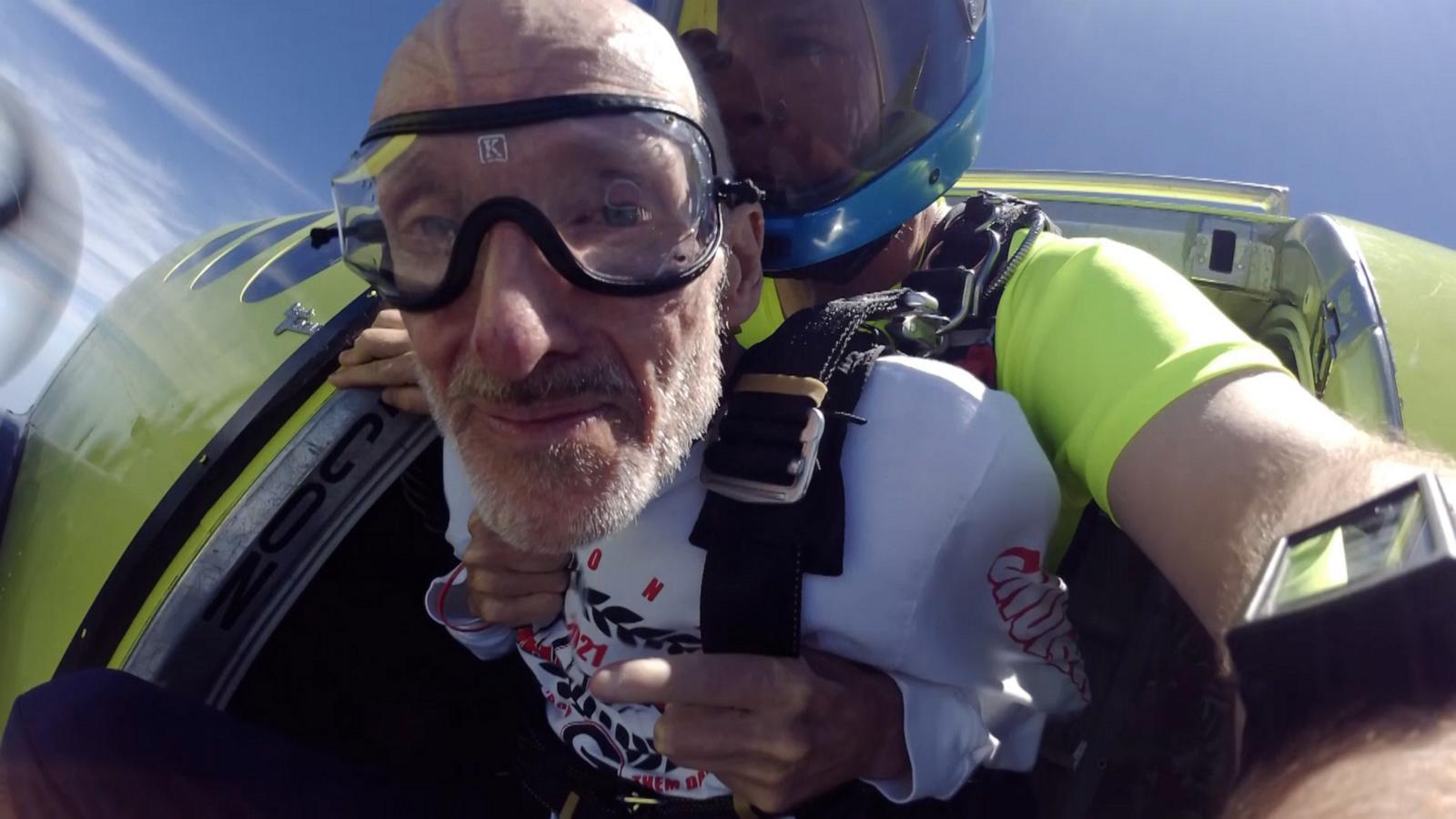 VIDEO: Man with ALS gets wish granted to go skydiving