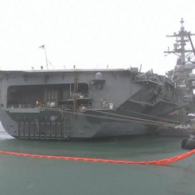 VIDEO: US aircraft carrier arrives in South Korea as Putin threatens to arm North Korea