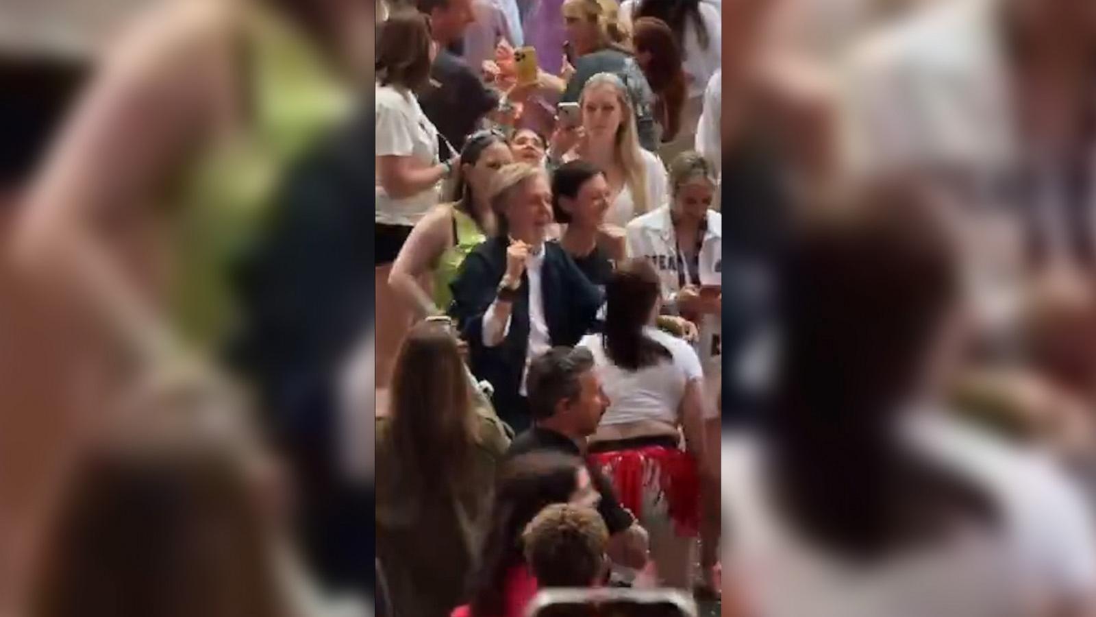 VIDEO: Paul McCartney dances with fans at Eras Tour London show