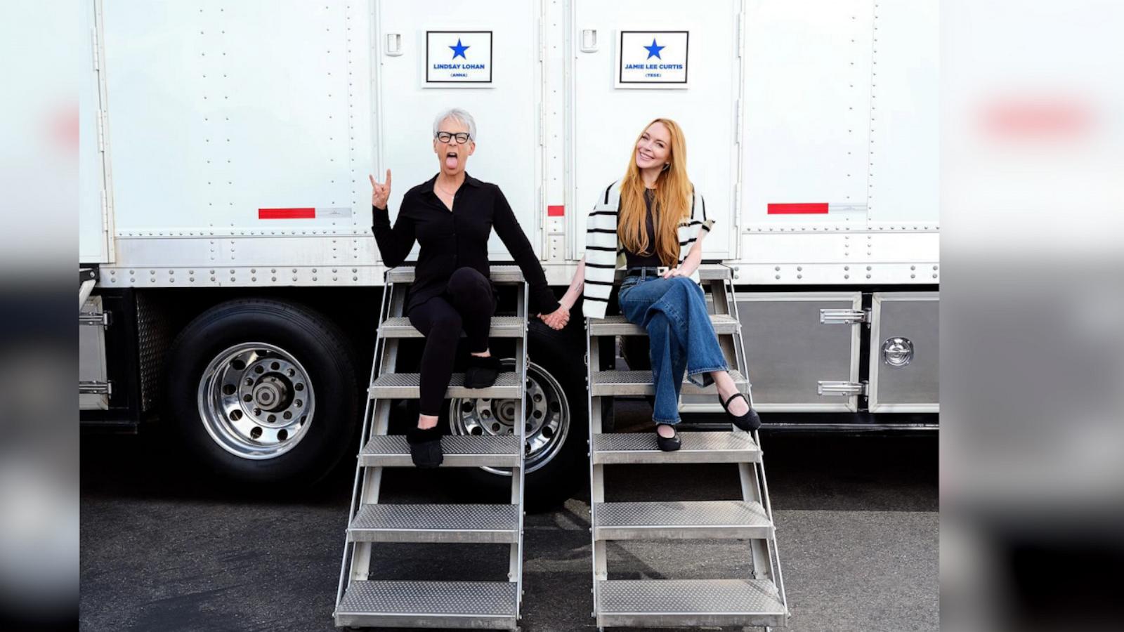 VIDEO: Jamie Lee Curtis and Lindsay Lohan reunite for 'Freaky Friday' sequel