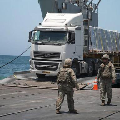 VIDEO: Close look at US aid pier in Gaza