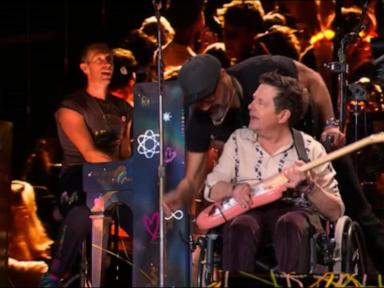 WATCH:  Michael J. Fox joins Coldplay during Glastonbury set