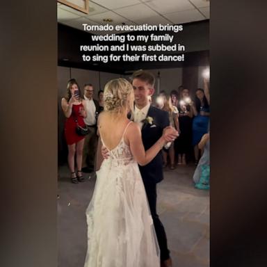 Jack Jones shared a video of him singing Ed Sheeran's hit, "Perfect," as the newlyweds danced together in darkness caused by a power outage.