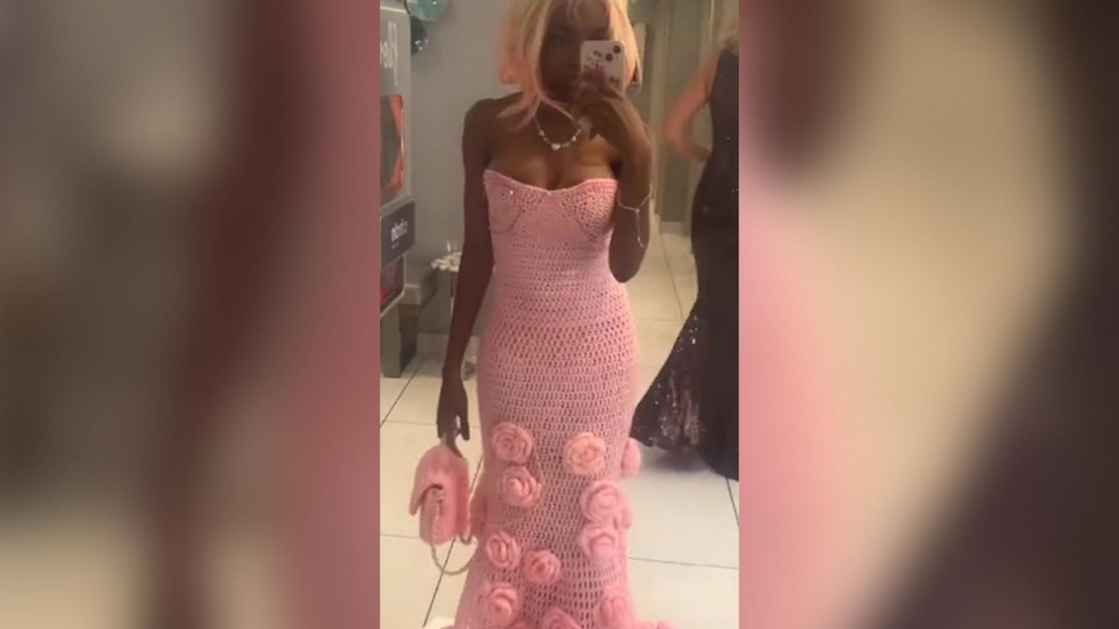 VIDEO: Massachusetts teen who went viral for crocheting her own prom dress speaks out