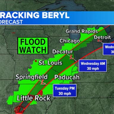 VIDEO: Where Beryl is heading next