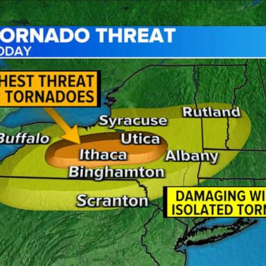 VIDEO: Tornado and flood threats as Beryl remnants move north