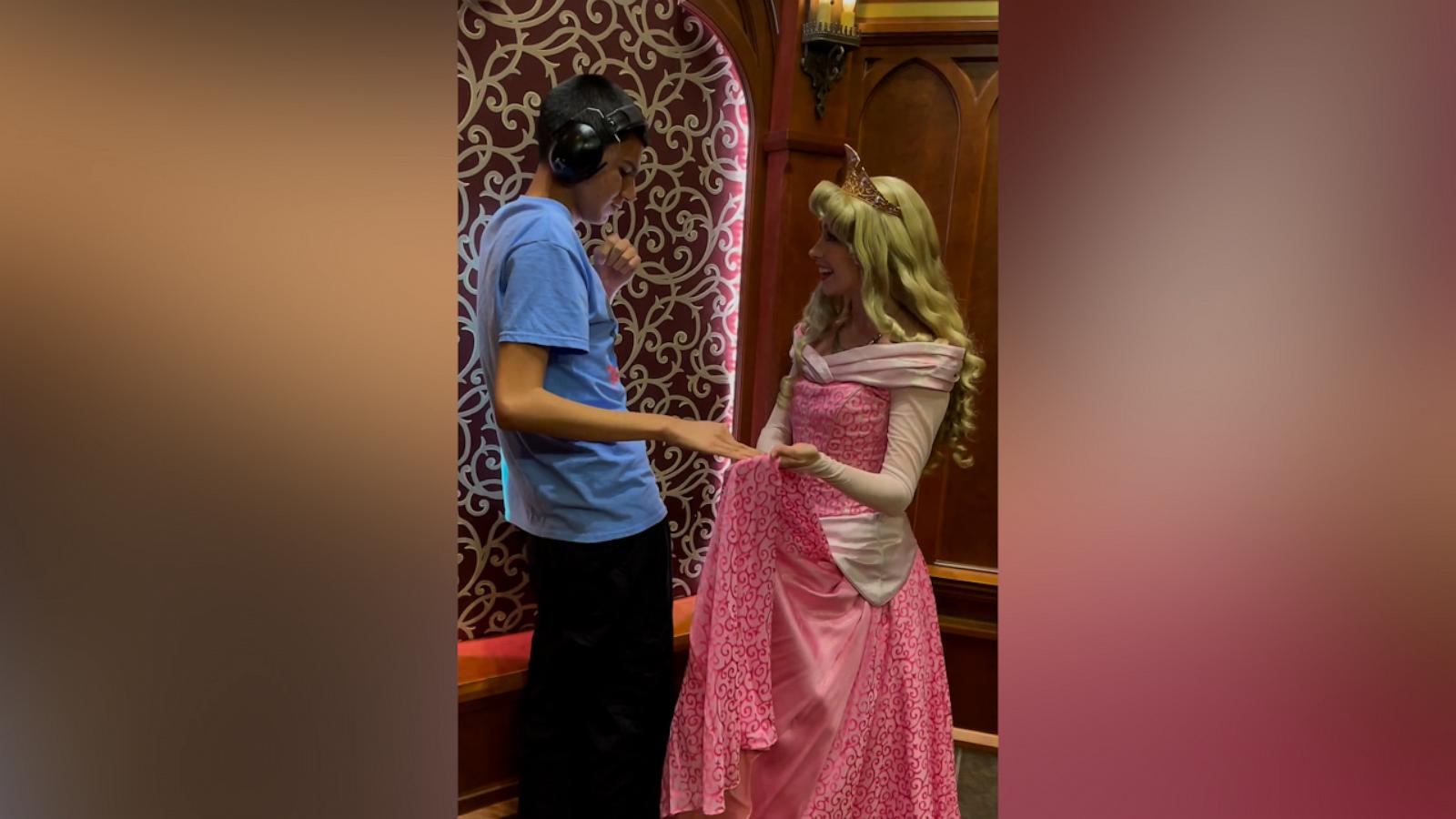 VIDEO: The story behind teen who has gone viral for interactions with Disney characters