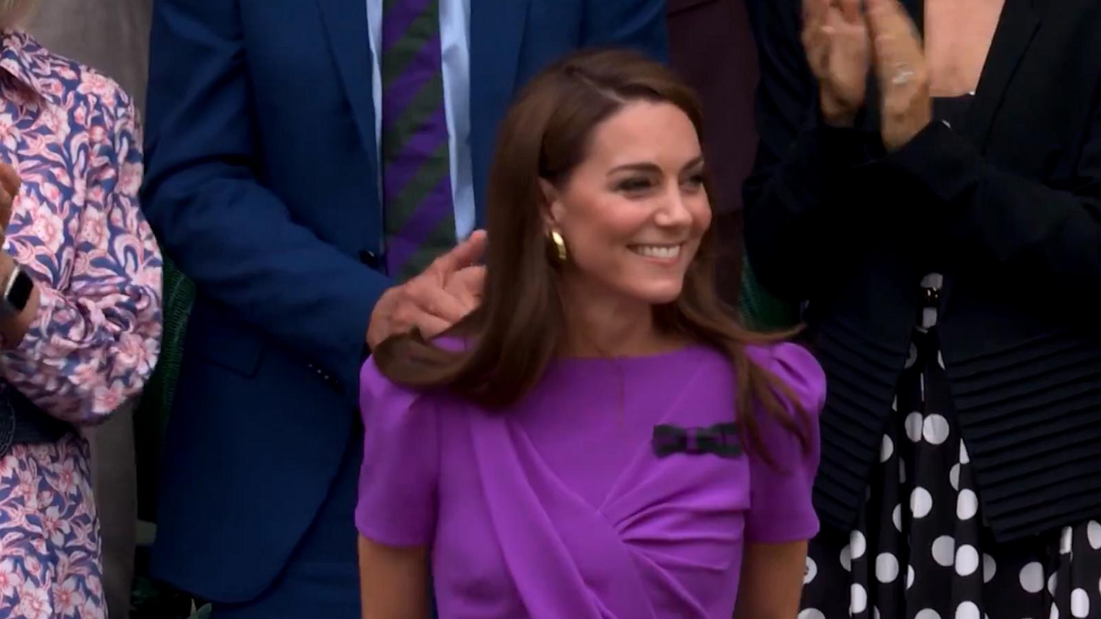 VIDEO: Kate Middleton receives standing ovation at Wimbledon amid cancer treatment