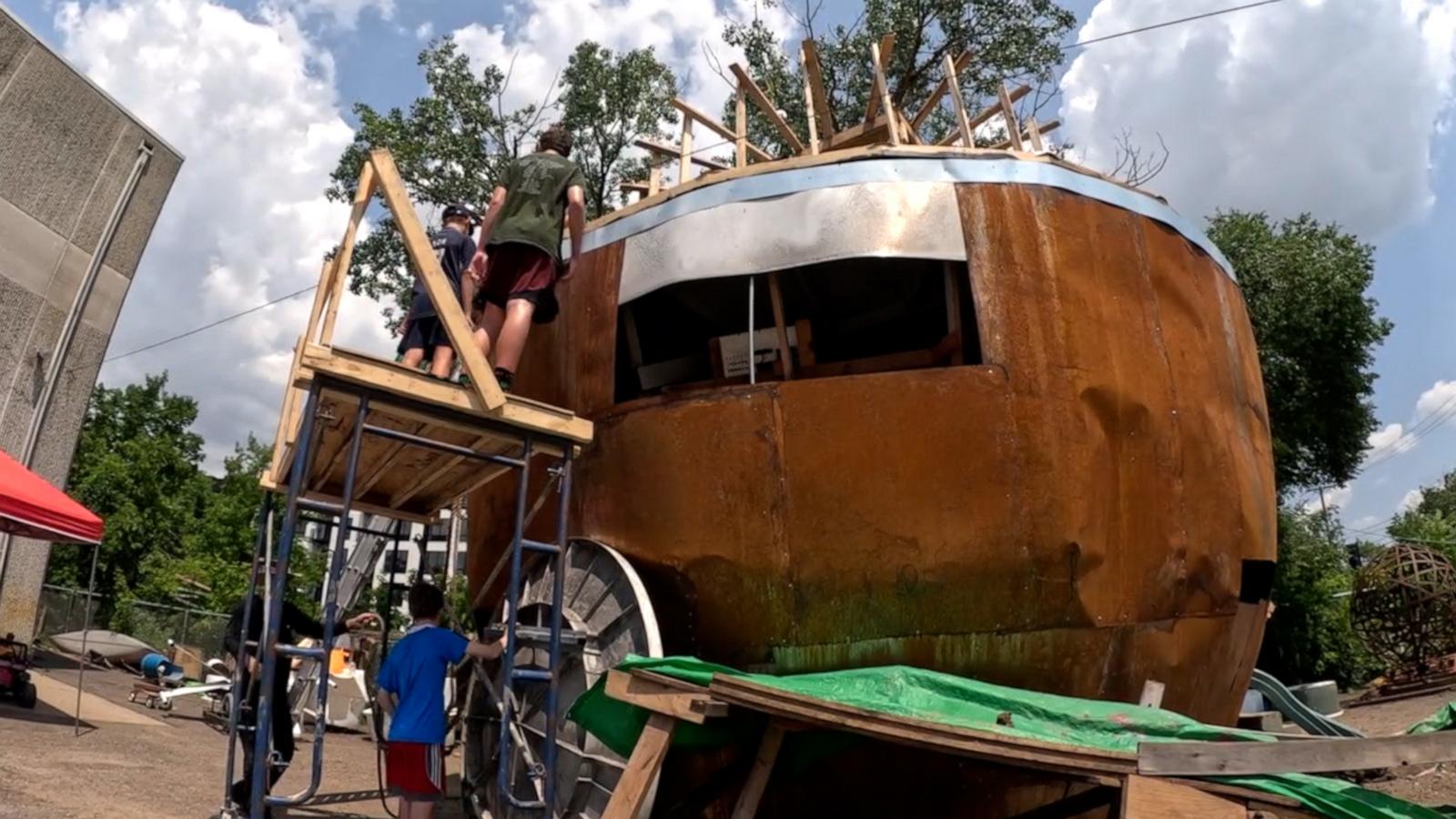 VIDEO: Kids build 25-foot replica of Death Star from 'Star Wars'