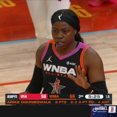 VIDEO: WNBA stars clash at All-Star game thriller