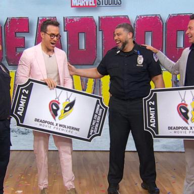 VIDEO: Hugh Jackman and Ryan Reynolds honor hospital security guards live on ‘GMA’