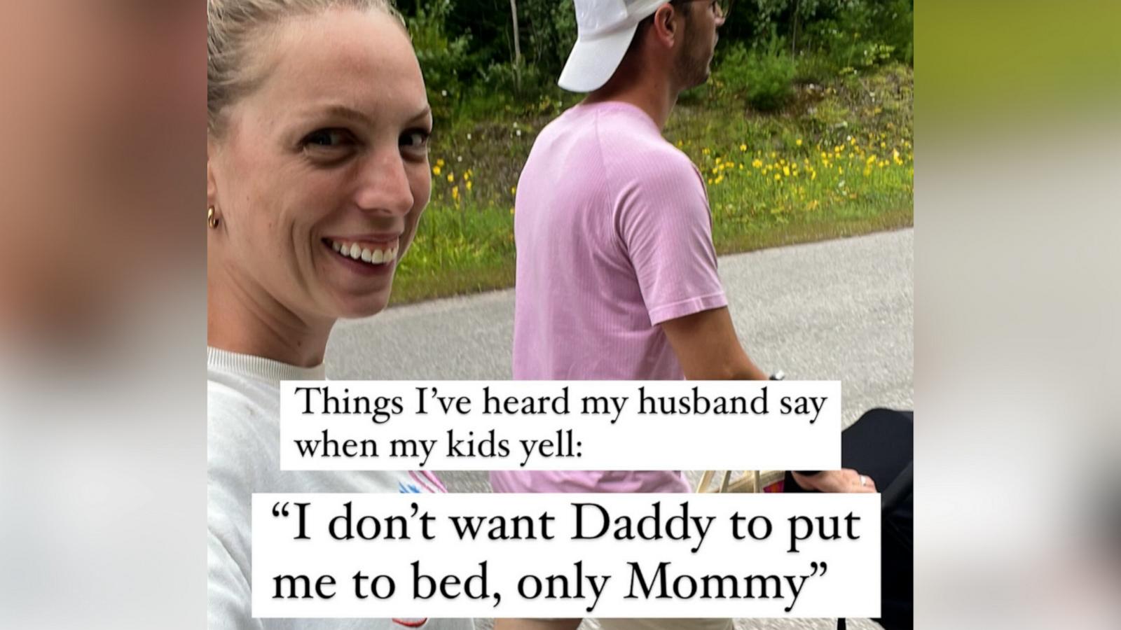 VIDEO: Mom shares list of phrases her husband uses when her kids 'only want mom'