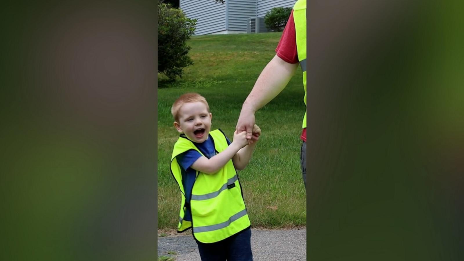 Alan has cystic fibrosis, and his parents told WCVB he's always been fascinated by the process of trash collection. So, Make-A-Wish helped him achieve his dream.