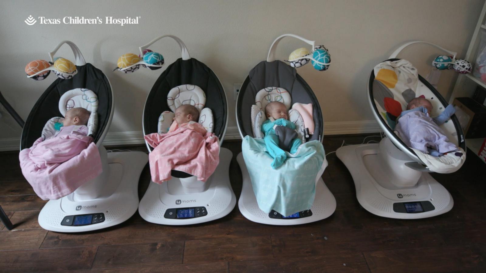 VIDEO: Meet the miracle quadruplets